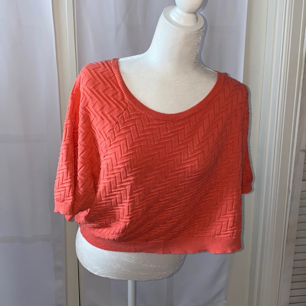 Used plus size 3x orange sweater